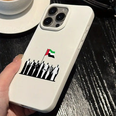 16 Plus UAE Pattern Case  White