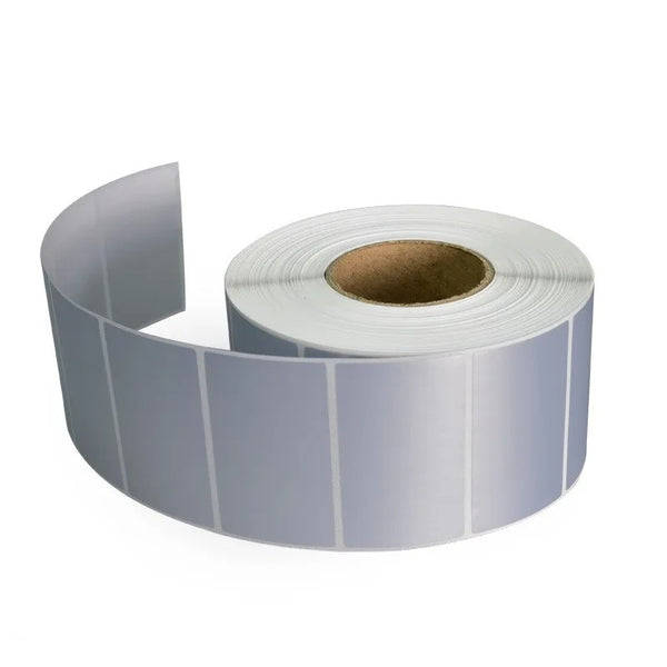 SILVER PLASTIC Label (50x25)