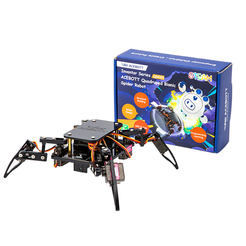 QD020 ACEBOTT ESP8266 Bionic Quadruped Spider Robot Kit