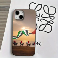 iPhone 16pro UAE flag pattern phone Case